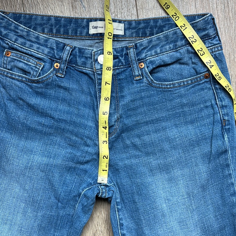 GAP Perfect Boot Denim Jean 28P Petite - Picture 7 of 12